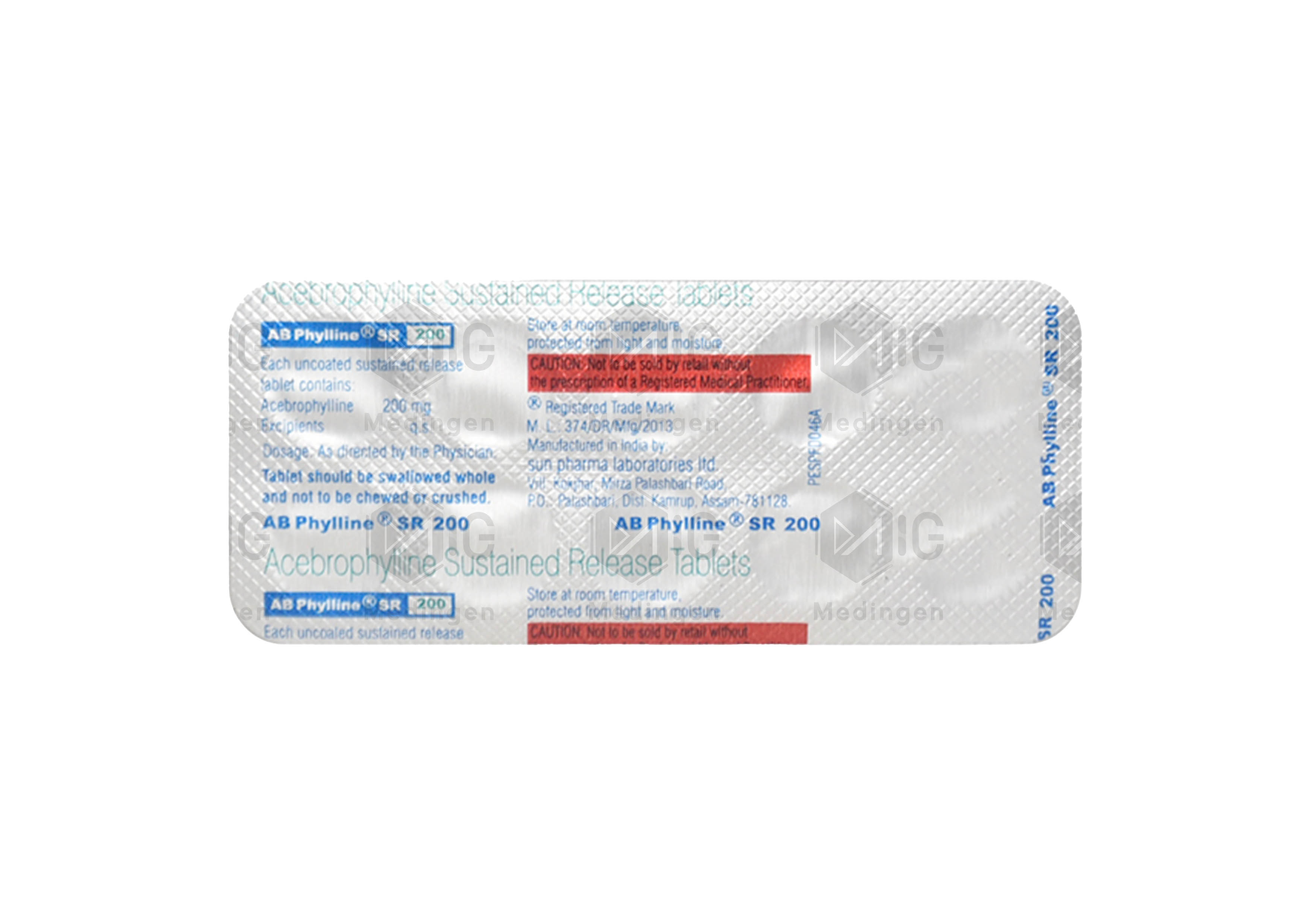 AB PHYLLINE SR 200MG